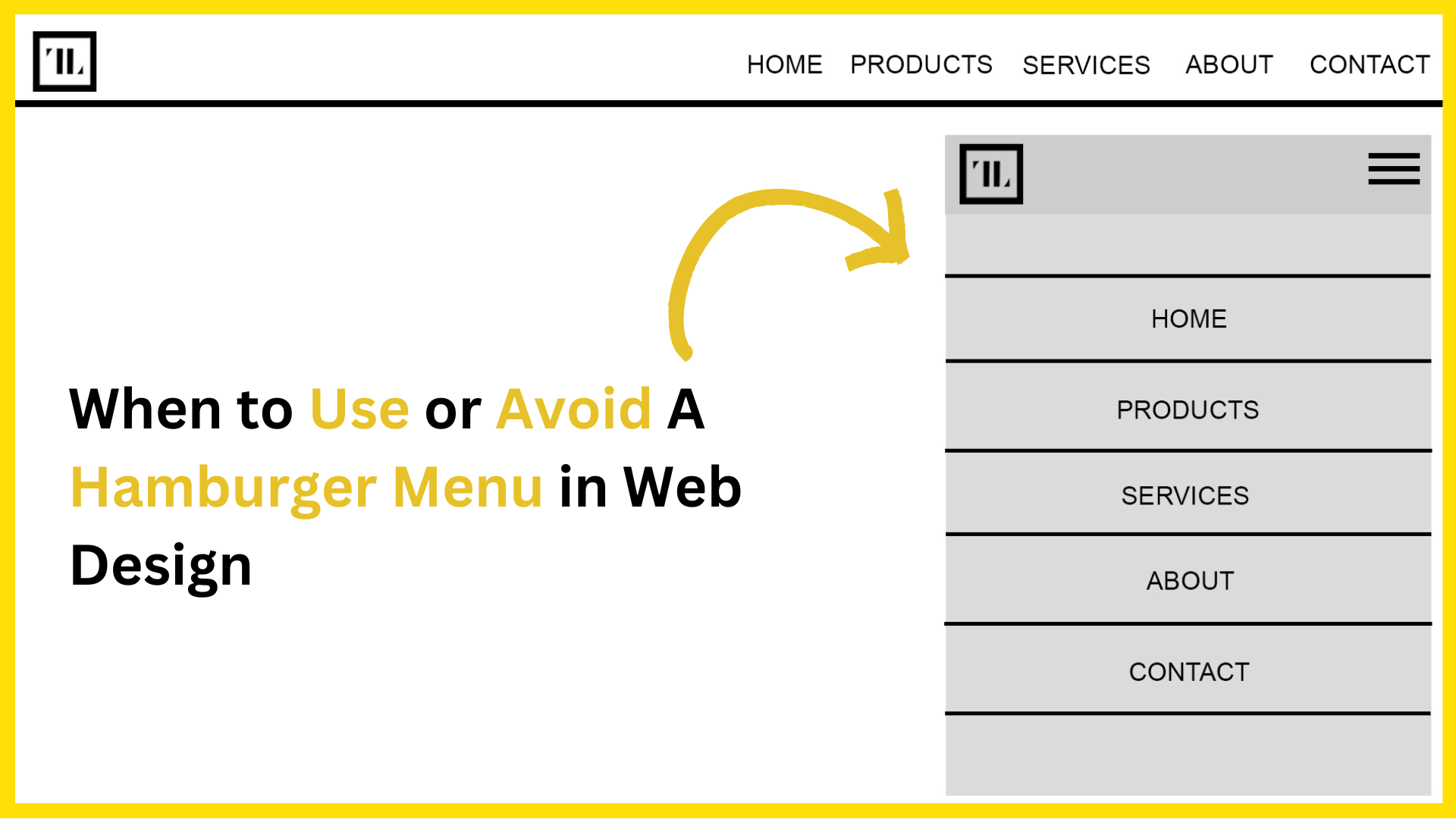 When to Use or Avoid A Hamburger Menu in Web Design